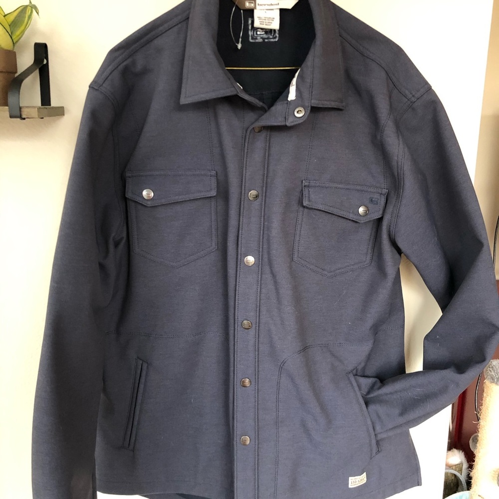 Banded Men’s Tech Button Jacket (Navy Blue) - Picture 2 of 4